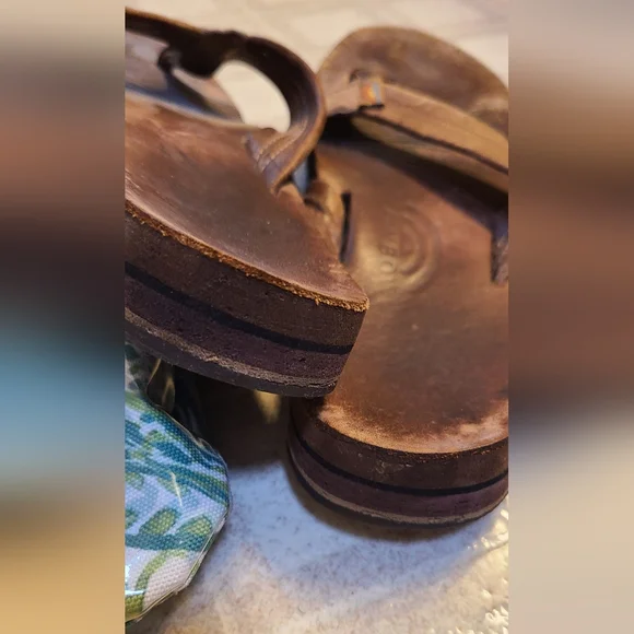 Rainbow women's double layer sandals slippers 8 used - Picture 6 of 6